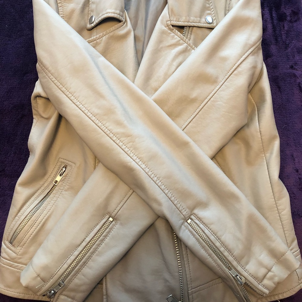 Nude Leather Jacket - Picture 5 of 5
